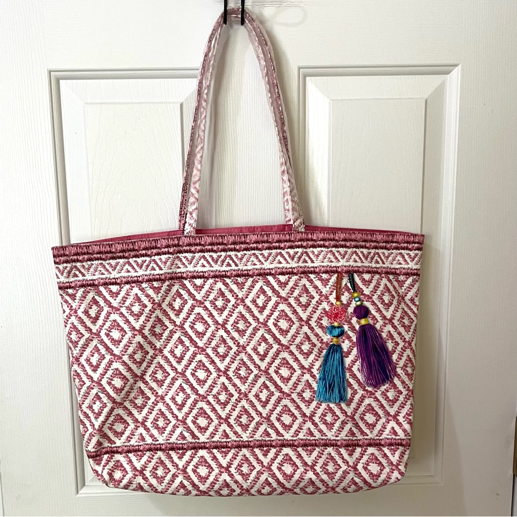 Estee Lauder Pink Large Shopping Tote Beach Bag Brand New Bag